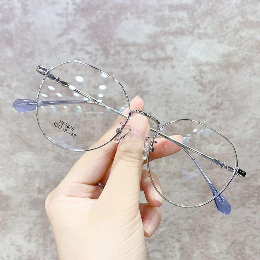 Ins Trend Round Anti-Blue Light Glasses Women Men Designers Optical Spectacle Computer Fashion Eyewear Blocking Reading Eyeglass