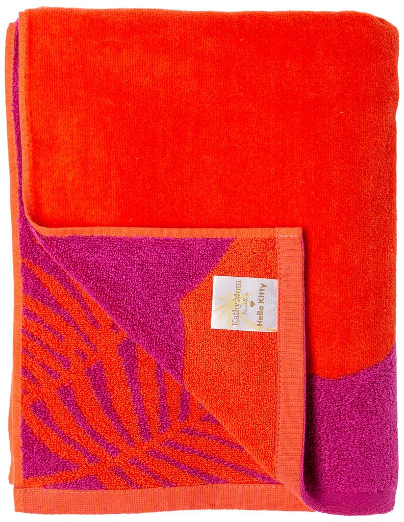 Cathy Mum Island Style Bath Towel, Hawaiian Quilt Pattern, Rainbow Kitty Series, 86103574