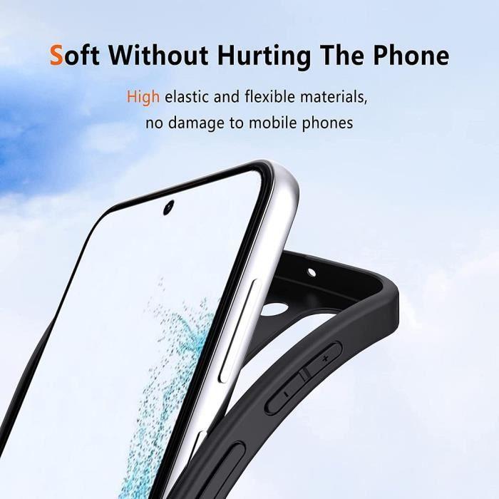 Coque de protection - BOOLING - pour Samsung Galaxy S23 - TPU Noir Ultra Slim - 2 Verres Trempés - Protection