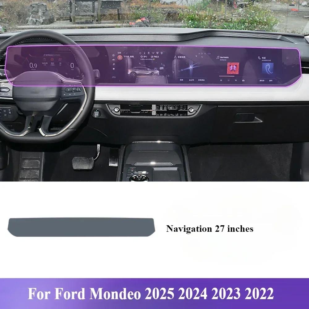 Für Ford Mondeo 2025 2024 Innenraumzubehör Folie Transparentes TPU Schalthebelpanel Navigations-Mittelkonsole PPF Schutz