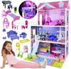 Jokomisiada Dollhouse Wooden Furniture Pool LED Lighting