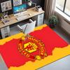 Football United F.C Pattern Rug, Indoor/Outdoor Mat, for Picnic, Gameroom, Bedroom, Office, Living Room, Home Decor Carpet, Birthday Gift