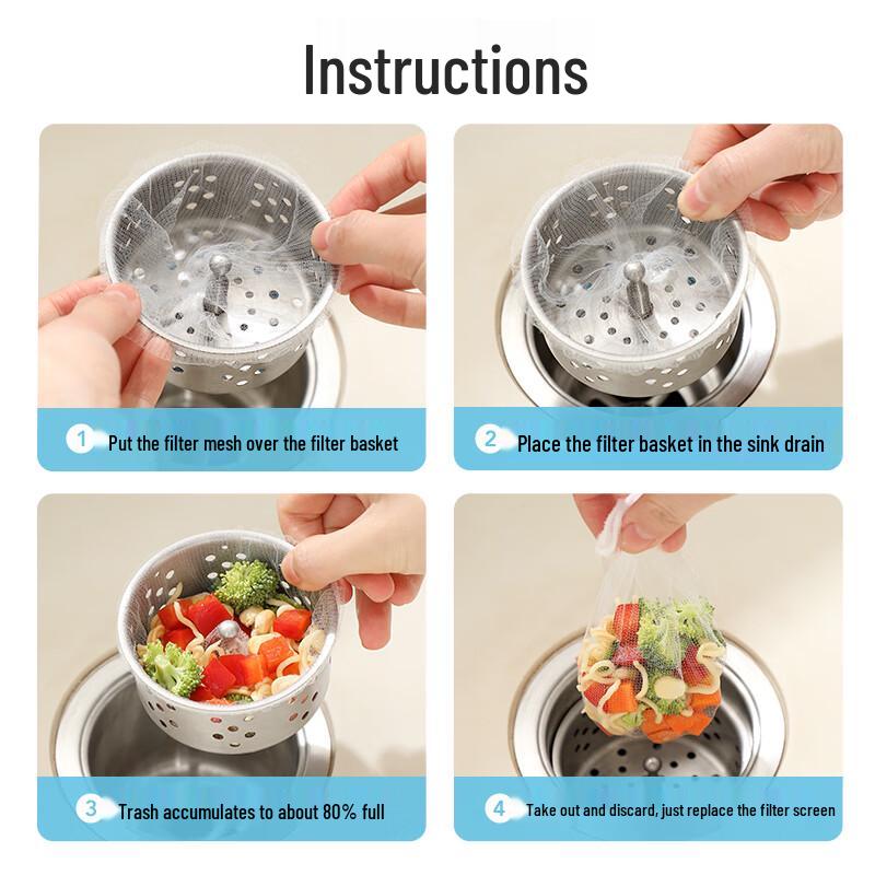 Meiliya Disposable Sink & Drain Strainer Bags