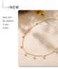 Brand Freshwater Pearl Clavicle Necklace with 18k Gold-Plated Titanium Steel in Simple Sweet Style