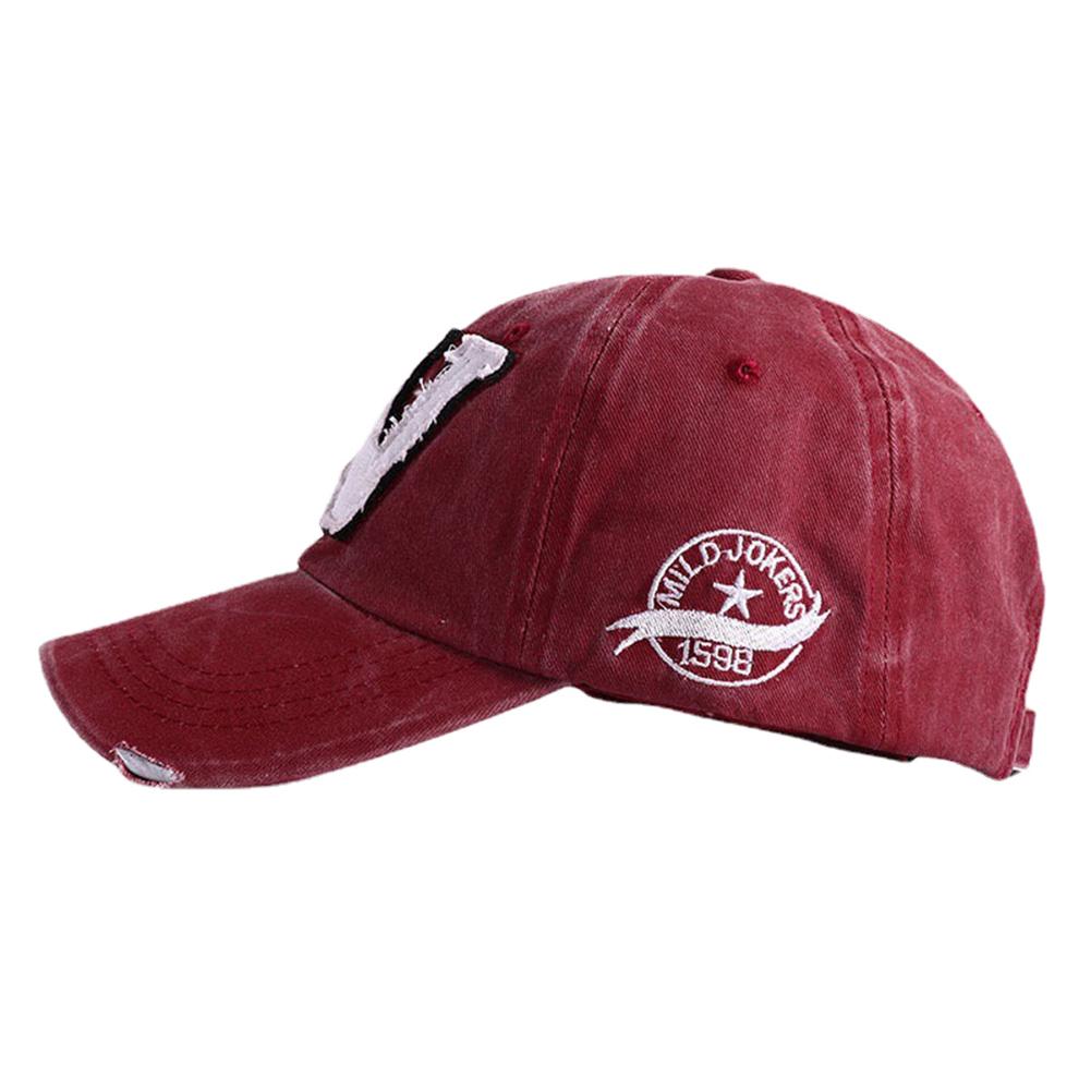 Embroidery Washed Cotton Baseball Cap Hip Hop Snapback Hat Adjustable Outdoor Use Casual Dad Hats Sunscreen Gorras W Letter Print