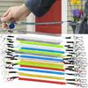 Sleutelhangers Anti-verlies Touw Intrekbaar met Sleutelring Karabijn Diefstalbestendig Spiraalveer Vis Tangen Anti-verlies Veiligheid Lanyard