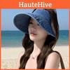Cappello da Pescatore in Denim Estivo per Esterno Protezione Solare Con Ampio Bordo Per Donna