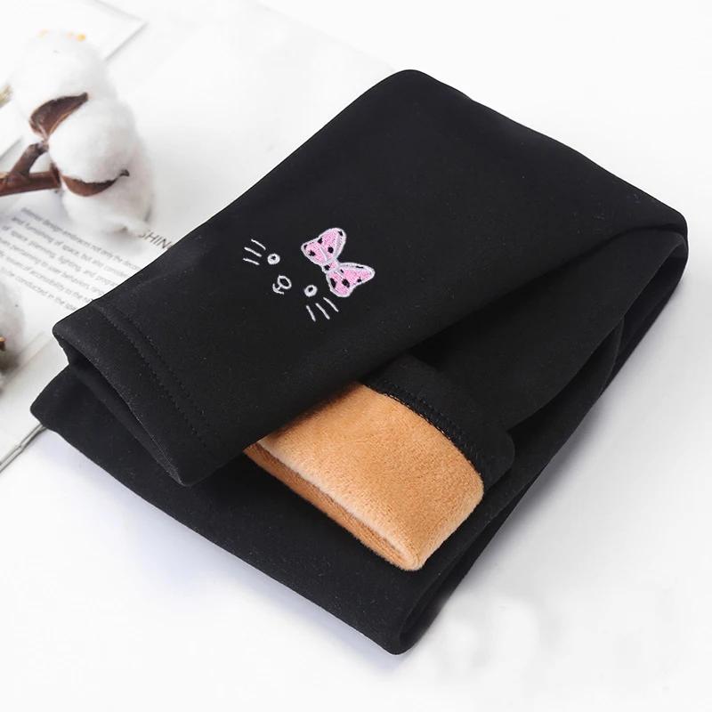 

Новые модные детские штаны для девочек «Four Seasons», детские леггинсы, хлопковые бархатные теплые леггинсы с эластичной резинкой на талии, брюки для девочек 2–8 лет 2-3T чёрный