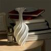 Moderna 3D-printade 3D-printade Blomvaser Virvelmönster Vintage Stil Plast Blomkruka Dekorativ Vas Heminredning