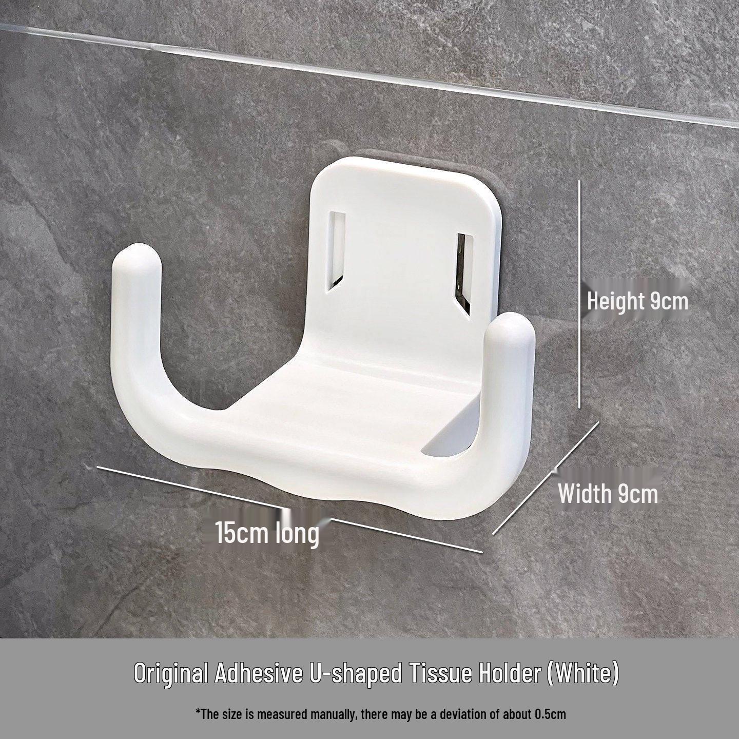 Punch-Free Wall-Mounted Toilet Paper Storage Rack
