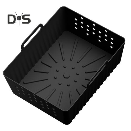 2ks silikonové vložky vzduchové fritézy pro Ninja SL401 2košové vzduchové fritézy Příslušenství k opakovaně použitelnému hrnci Nepřilnavý tepelně odolný pekáč pro bezpečné a zdravé