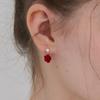 STILL INSTANT Rose with Dew - Earring 08 (2colors)