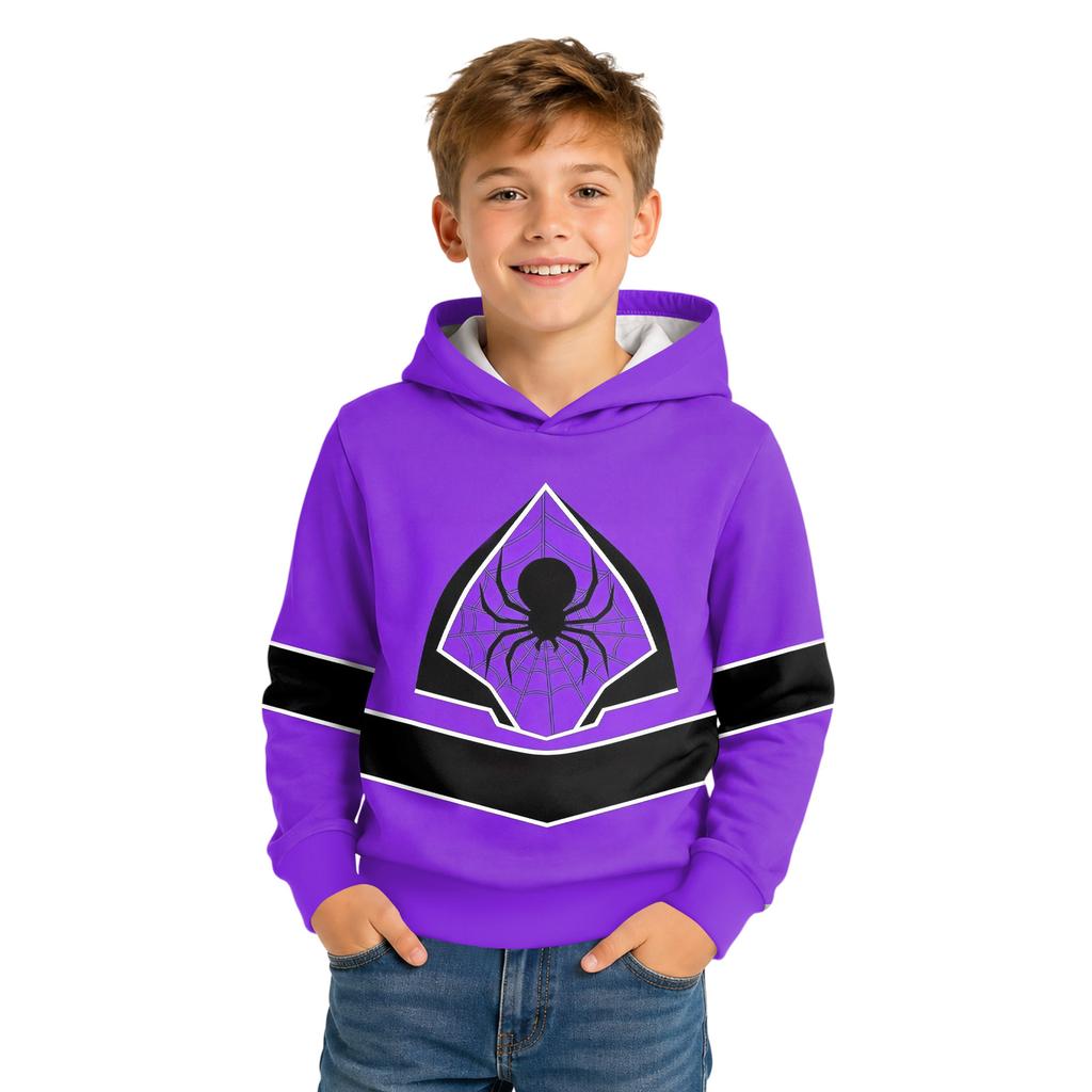 Kids Long Sleeve Loose Fit Geometric Print Top for Casual Everyday Wear