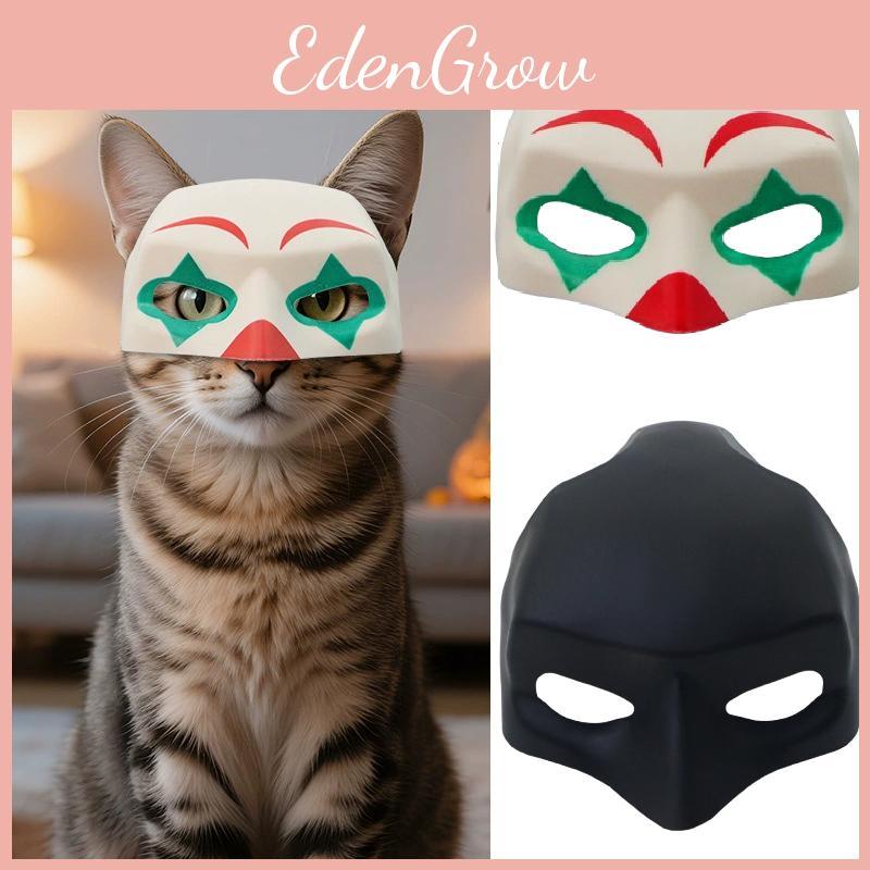 Cosplay Pet Cat Mask With Clown And Batman Style For Festive Events And Costume Celebrations