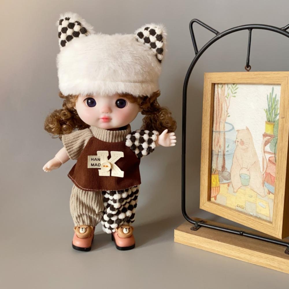 DIY 1/6 BJD Skirt Handmade Doll'S Overall Fashion 30cm Doll Clothes  Kids Gift