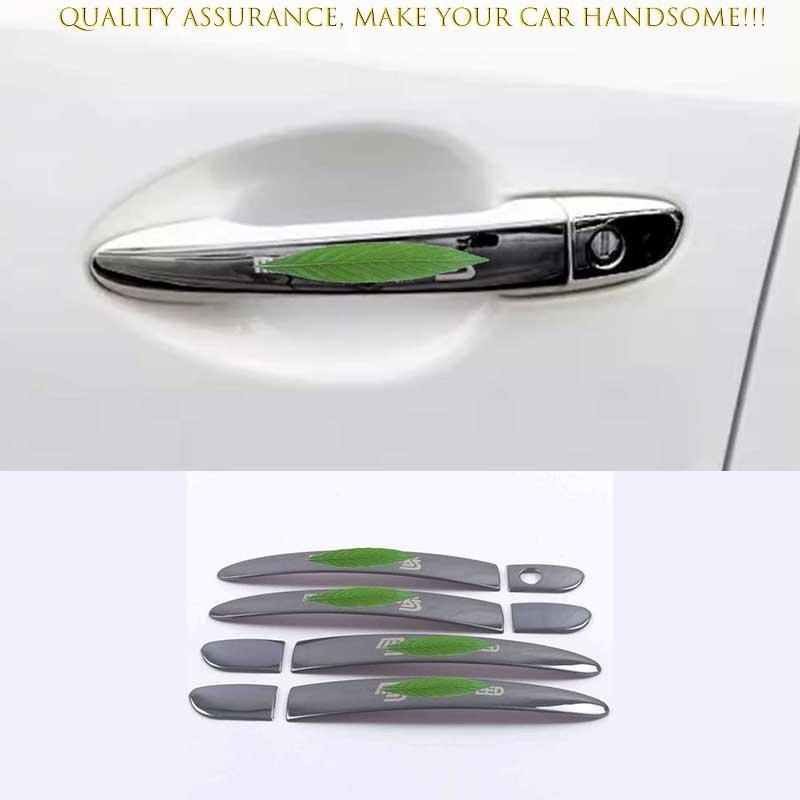 For Mazda CX-5 2017-2024 Black Steel Exterior Side Door Handle Cover Trim 8PCS