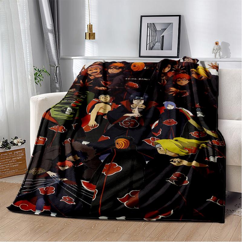 

3D NNaruto Cartoon Anime IItachi Flannel Blanket Soft Warm Throw Blanket for Bedroom Living Room Bed Travel Camping Picnic Kid 75x100cm
