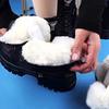 New Women's Velvet Martin Boots Warm Short Boots with Velvet Inner Anti Slip Flat Boots Women's Boots