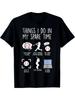 Men's Retro Baseball Graphic T-Shirt - Funny Things I Do In My Spare Time Slogan with Baseball Ico