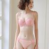 French Embroidered Lace Underwear Thin Cotton Half Cup Small Breasts Gathered Bra Big Anti-sagging Sexy Bra