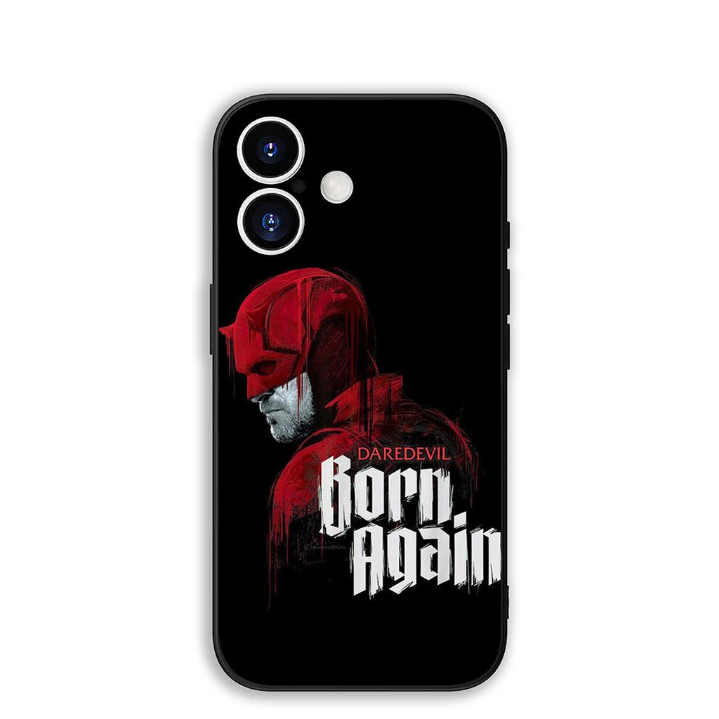 Cover for Apple iPhone 17 16 Plus 13 12 Pro Max Mini X XR Xs ProMax 16E 15+ 17+ Air Phone Case Poster Daredevil Marvel