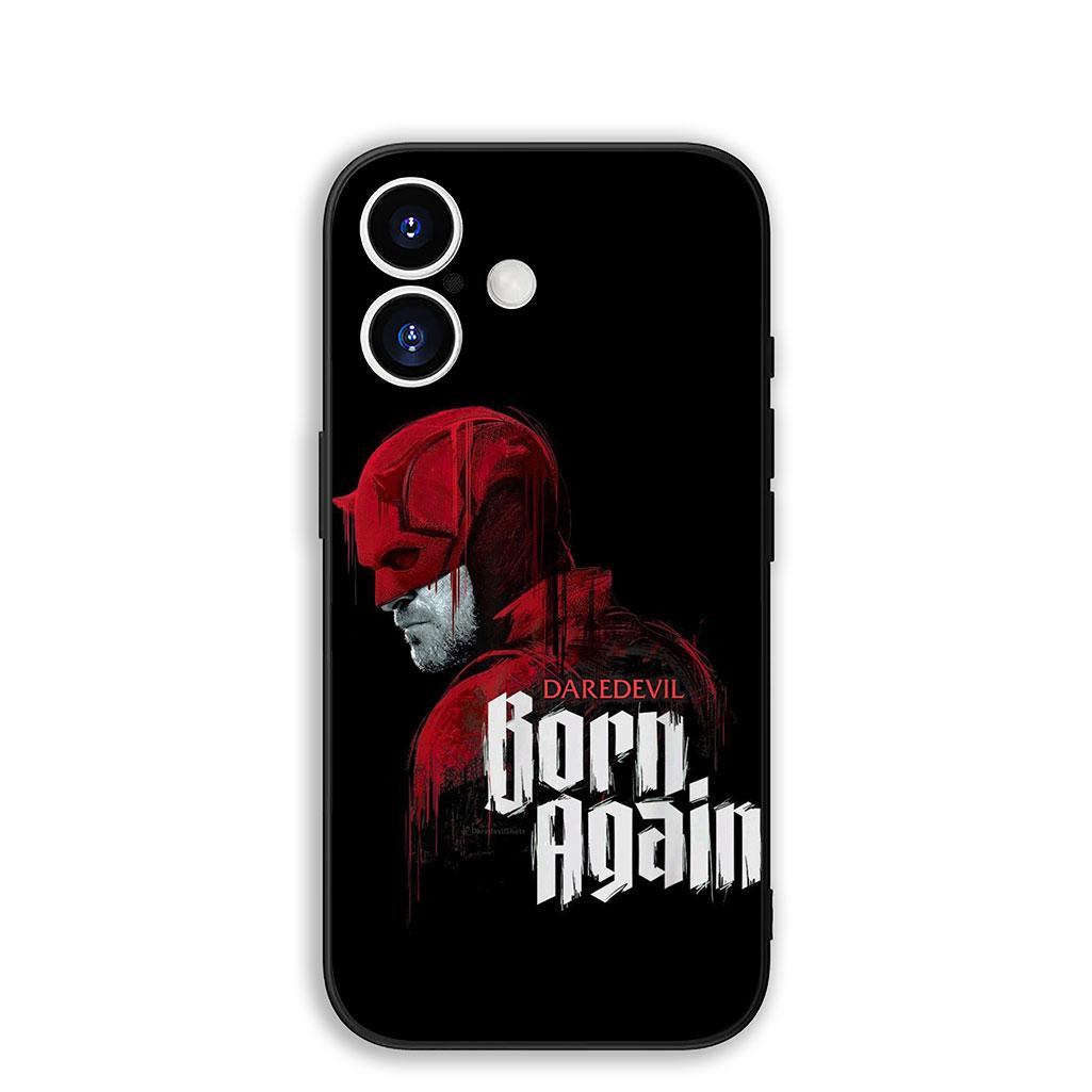 

Cover for Apple iPhone 17 16 Plus 13 12 Pro Max Mini X XR Xs ProMax 16E 15+ 17+ Air Phone Case Poster Daredevil Marvel iPhone 12