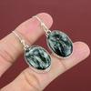 Seraphinit Örhänge Toppkvalitet Ädelstensörhänge Handgjorda Boho Smycken 925 Sterling Silver Örhänge Naturliga Seraphinit Smycken Gåvor Till Mamma