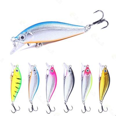 Balıkçılık Wobbler 1 adet 5cm 3g Küçük Crankbait Yapay Sert Yem Üçlü İğneli