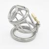 Stainless Steel Male Chastity Device Adult Cock Cage with Arc-shaped Cock Ring  Sex Toy Bondage Men Chastity Belt A224