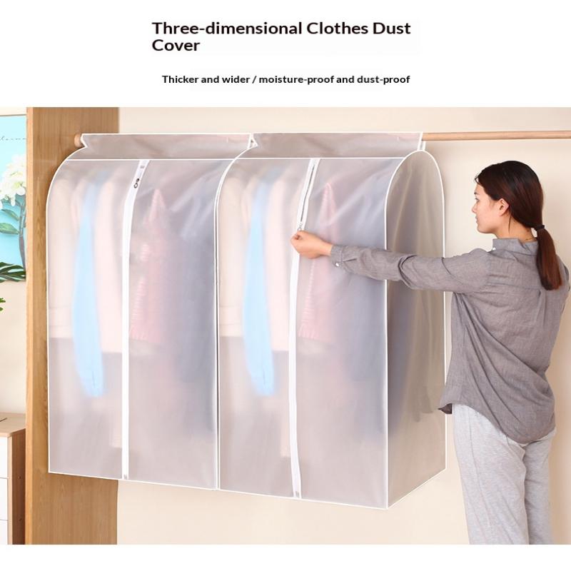 Büyük Kapasiteli Giysi Toz Örtüsü Giysi Saklama Asılı Giysi Elbise Takım Elbise Palto Kalınlaştırma