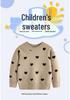 Girls' Heart Design Round Neck Long Sleeve Sweater - Korean Style Spring/Autumn Knitwear