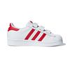Adidas Originals SUPERSTAR CF Comfortable Abrasion Resistant Breathable Low top Skateboard Shoes White Red CG6622