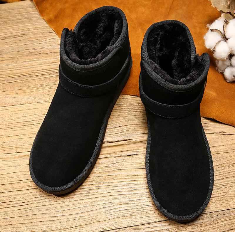 

Чоловічі м які еластичні зимові теплі для зими та холоду утеплені снігоступи на товстій підошві нековзкі зносостійкі для активного відпочинку спорту бігу бавовняні чоботи 39