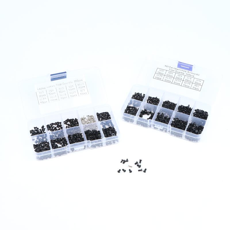 500/600Pcs M2 M2.5 M3 Mini Screw Set Carbon Steel Computer Notebook Laptop Repair Screws Kit