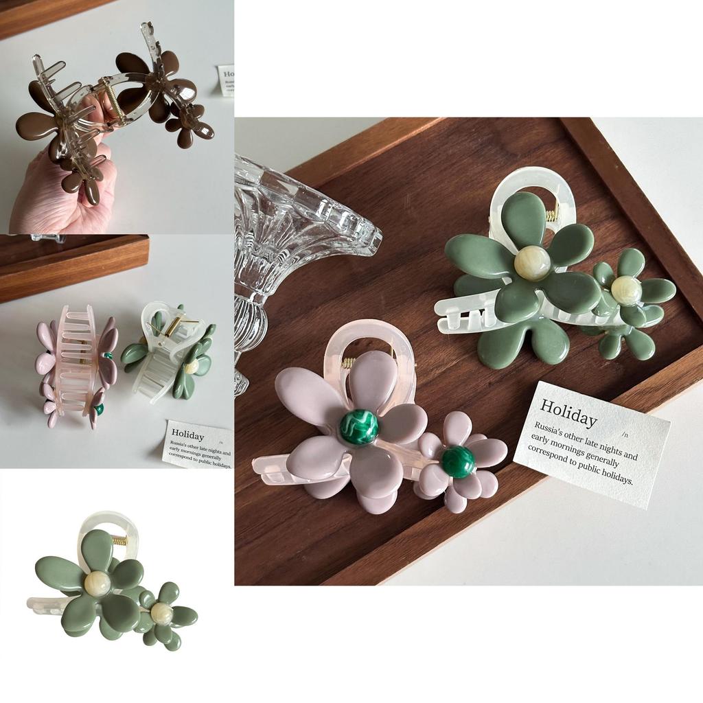 Exquisite Handmade Flower Hair Claw Clip Perfect For Fashionable Summer Styles