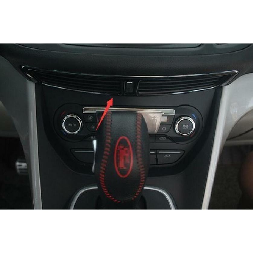 Central Console Lower Air Outlet Vent Black Steel For Ford Escape Kuga 2013-2016