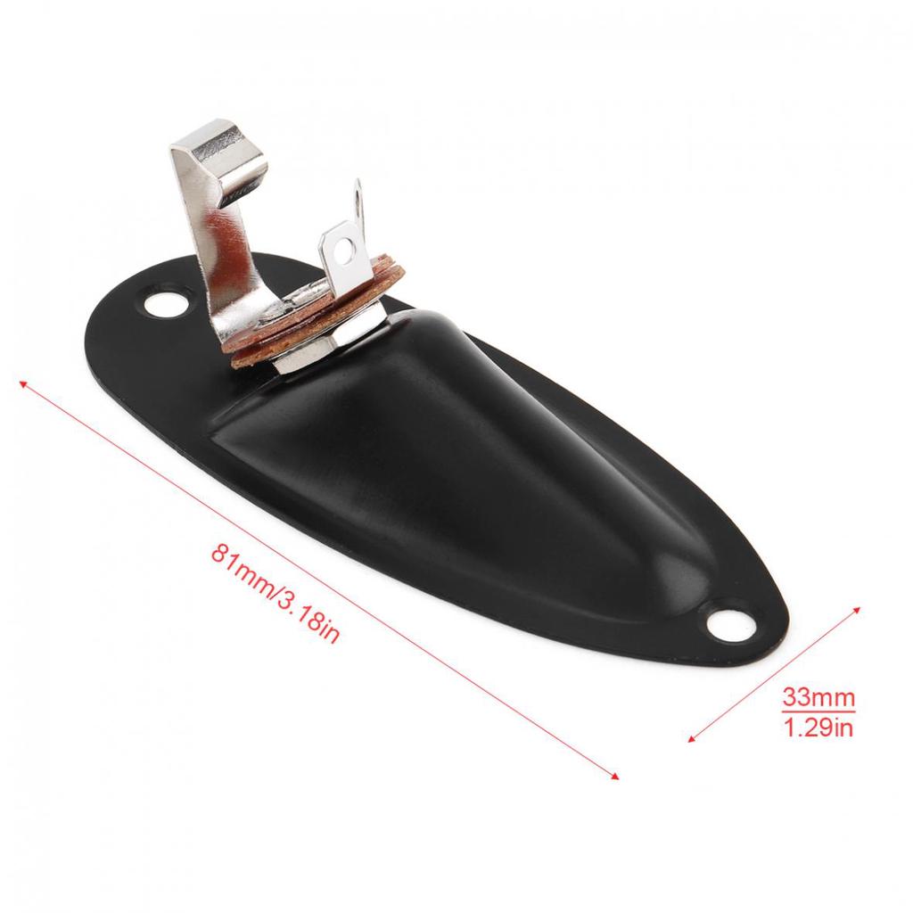 Electric Guitar Pickup Boat Style Output Jack Plate Socket Accessories for FD Strat Electric Guitar