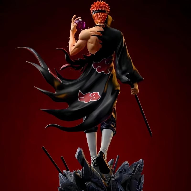 Narutos 23cm PVC Hand-made Hundred Ninja Pain GK Statue Model Toy Anime Character Collection Desktop Ornaments Doll Gift