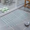 Yousheng PVC Anti-slip Bath Mat Solid Color Home Kitchen Hotel Bathroom Shower Floor Mat with Suction Cup Soft Non-slip Bathtub Massage Pad Rug
