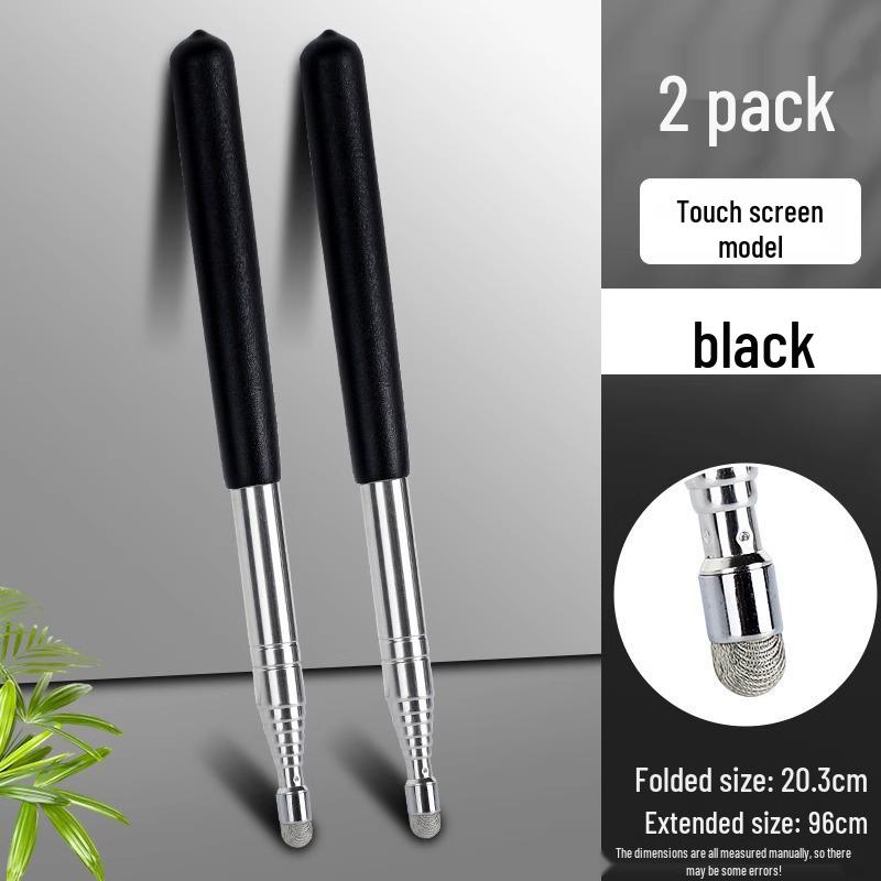 Retractable Teaching Pointer Stick for Classroom and Multimedia Use