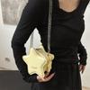 Luxus Damen Candy Color PU Leder Umhängetasche Casual Kette Kleine Sternform Schulter Messenger Bag