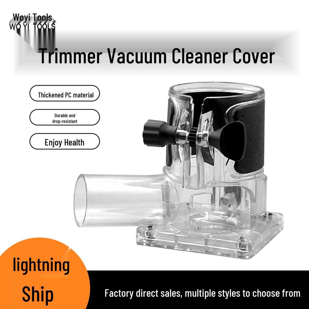 Woyi Dust-Free Edge Trimmer Cover for Woodworking, Grooving, Carving & Trimming