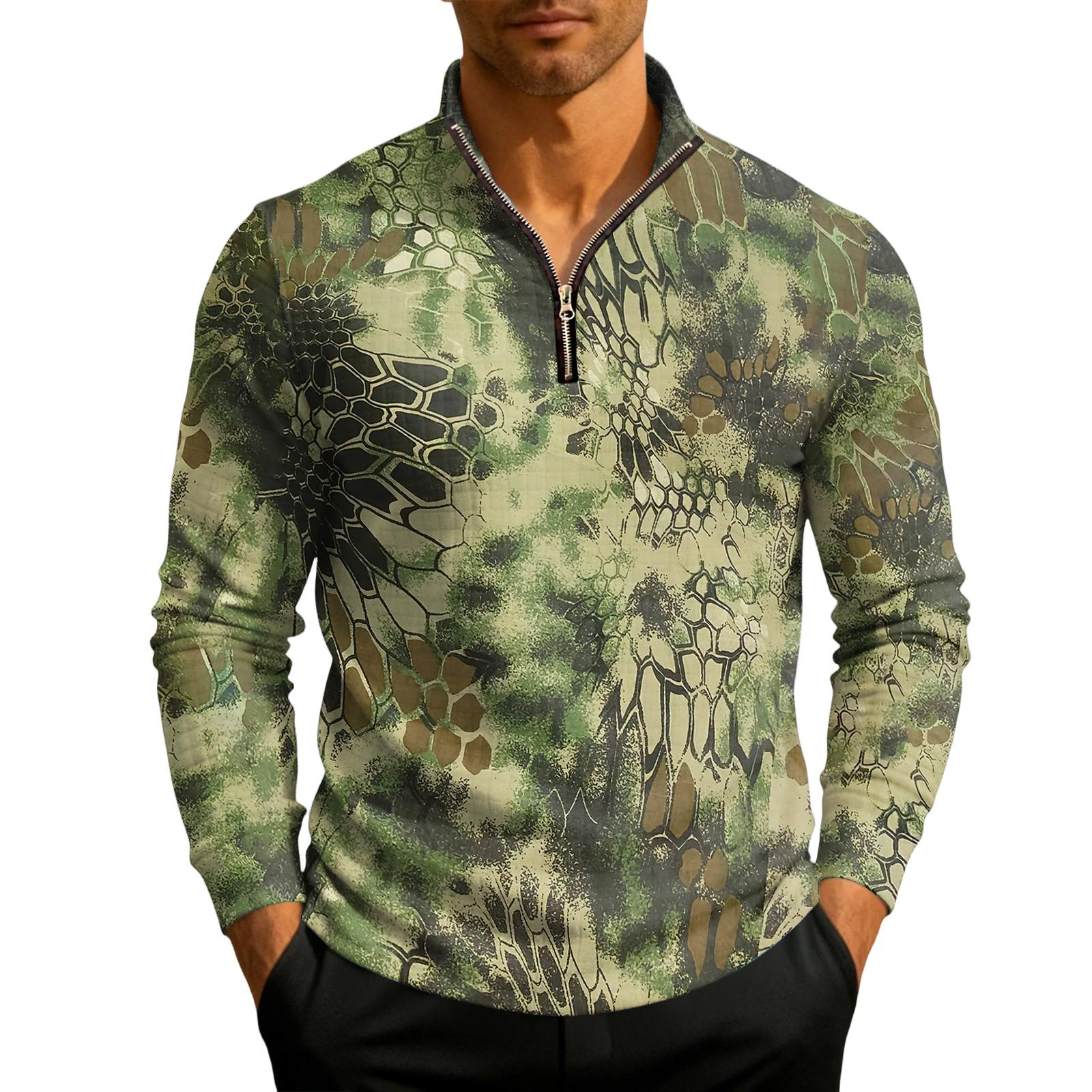 

Men s Knit Quarter-Zip Stand Collar Pullover XXXXL