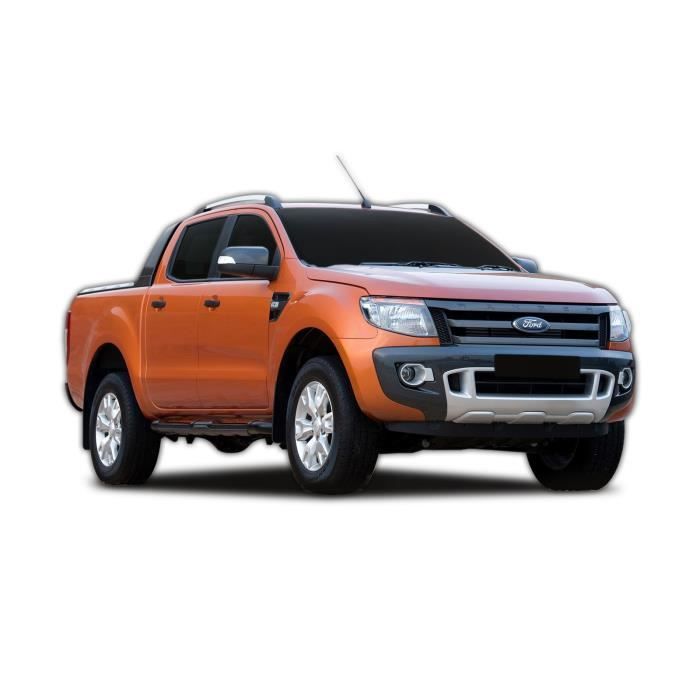 Tapis de sol - SCOUTT - Ford Ranger T6 T7 - Caoutchouc Premium - Sur mesure - Noir