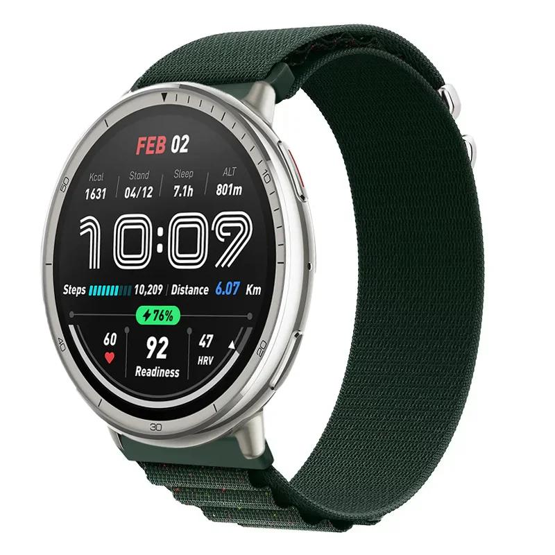 20mm 22mm Alpine Nylon Loop Strap For Amazfit Active 2 GTS 4 Min Sport Bracelet Correa Amazfit Bip 6 5 GTR 4 3 Balance Wristband