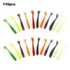 55mm Simulation Artificial Small Fish Soft Fishing Lure Baits with T Tail Accessory