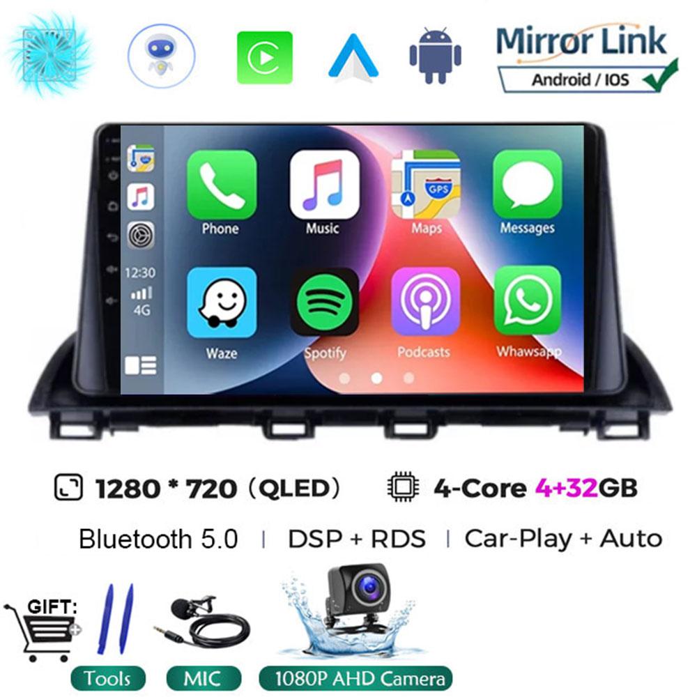 For Mazda 3 Axela 2014 - 2019 Android 14 Car Radio Multimedia Radio Player GPS Navigation Video Stereo Audio Head Unit 2DIN DVD