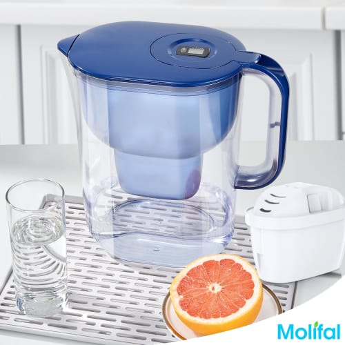 [Set of 6] Molifal Brita Compatible Water Purifier Filters | High-Performance Coconut Activated Carbon & Ion Exchange Resin | Compatible with Brita Ca