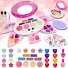 Makeup Kids Girls Cosmetic Role Pretend Cosmetic Educational Real Washable with for Makeup Makeup Case Included Set, Makeup, Set, Play, Play, Toy,