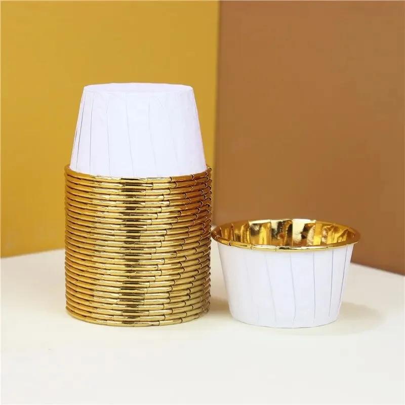 Large 50PCS Pack Muffin Cupcake Liner Cake Wrappers Baking Cup Tray Case Cake Paper Cups Pastry Tools Party Supplies